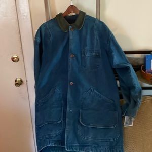 L.L.Bean corduroy collar chore denim barn jacket